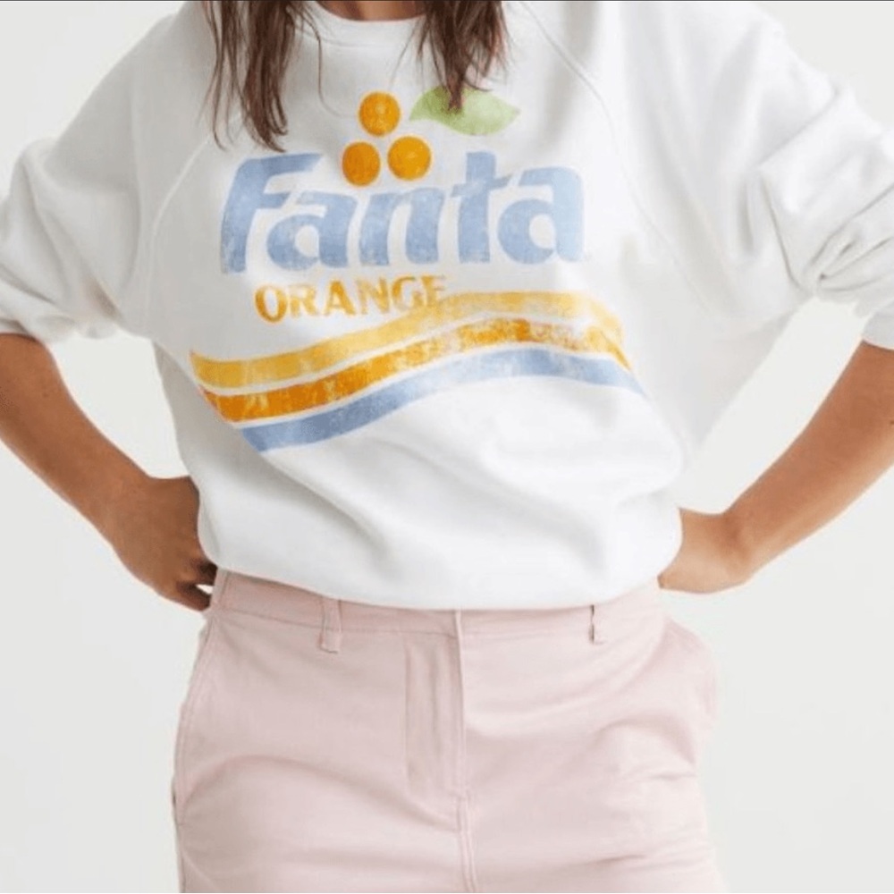 H&M x Fanta Coca-Cola White Sweatshirt